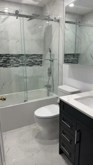 Just wrapped up a beautiful bathroom renovation in Port Coquitlam!

Clean lines, modern finishes, and a fresh new space for our happy clients to enjoy.

Thinking of updating your bathroom? Let’s bring your vision to life!

#BathroomRenovation #DreamHomeRenovations #PortCoquitlamRenovation #BeforeAndAfter #HomeImprovement #BathroomDesign #VancouverRenovations #Renovations