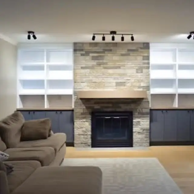 We transformed this living room into a warm, modern center piece, featuring a fully upgraded fireplace and custom storage solutions that blend style with function.
🔥 Sleek new fireplace design for a cozy focal point
🪵 Built-in storage to maximize space and reduce clutter
🛋️ Clean, modern finishes that elevate the entire room
Whether it’s creating a statement feature or adding smart storage, we bring your vision to life.
Thinking about upgrading your space? Let’s chat.
#LivingRoomRenovation #renovations #beforeandafter #livingroom #homereno