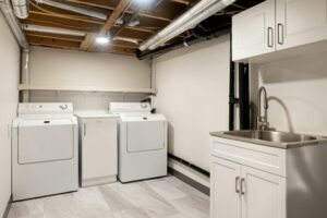 basement-renovation-laundry-washer-dryer